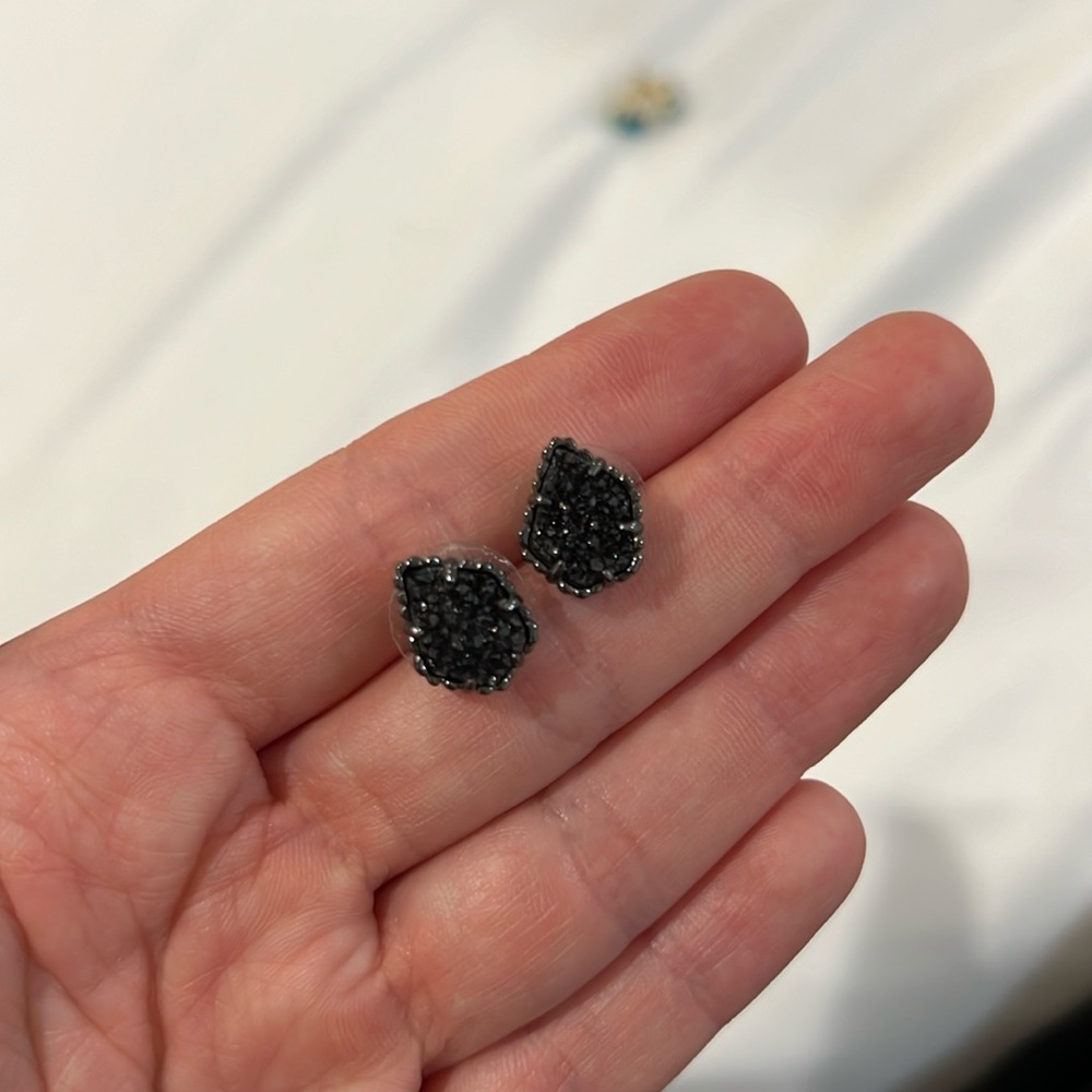Kendra Scott black drusy Tessa